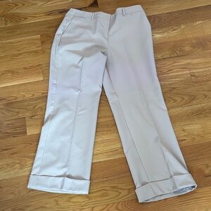 New York & Company Tan Cuffed Trousers